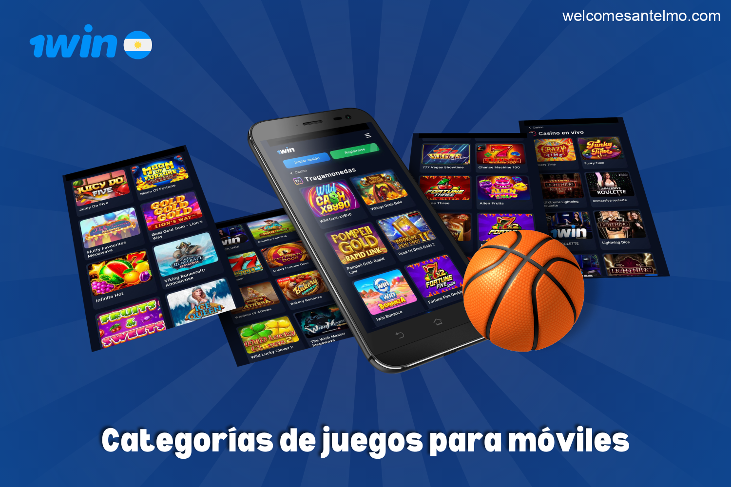 La aplicación 1win cuenta con más de 12.500 tragaperras, juegos de mesa, juegos con crupier real y otros juegos disponibles para los argentinos