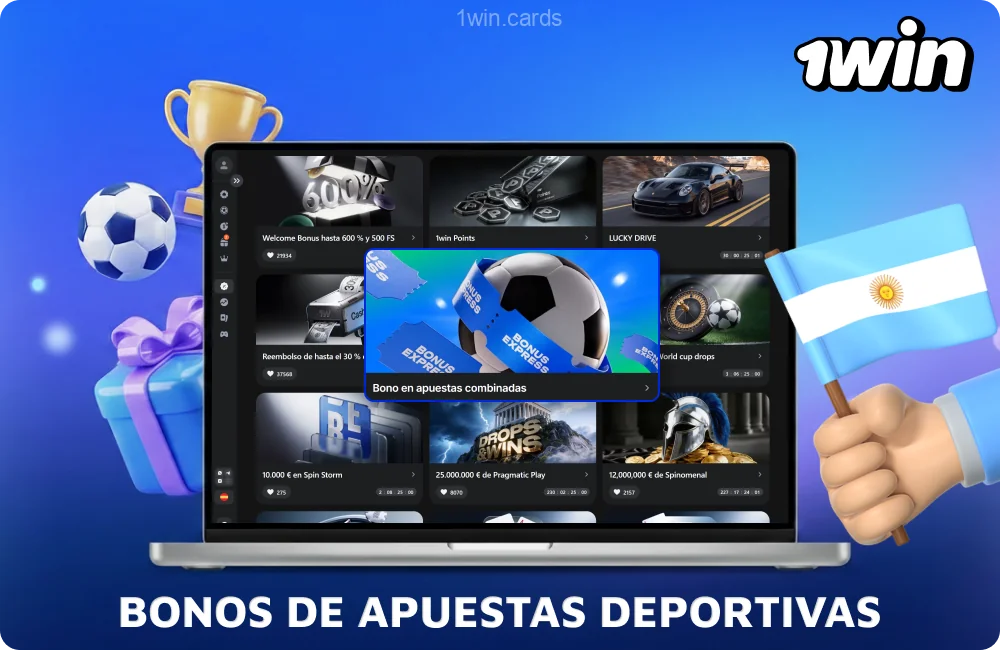 1win Argentina ofrece una amplia gama de bonos para apuestas deportivas